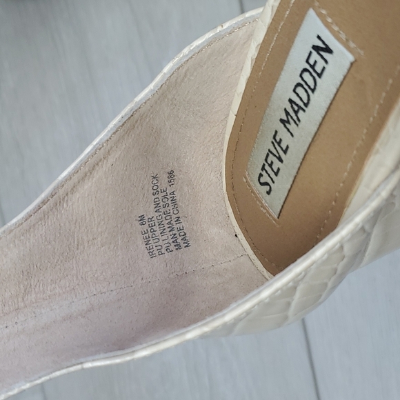 Steve Madden Women Irenee Ankle Strap Block Heels sandals shoes sz 8M - Picture 6 of 12